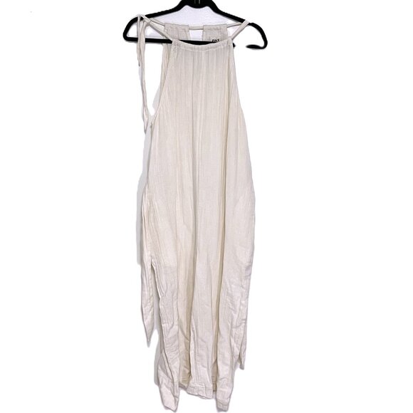 Pact Pants - Pact 100% organic cotton coastal gauzy wide leg jumpsuit with belt